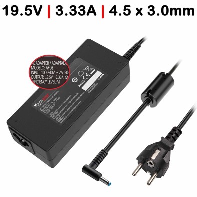 CARGADOR PARA PORTÁTIL HP ENVY PRO4T PRO4 I5-3317U 14.0 4GB 320 PRO6 PRO6T PRO6Z PRO13 PRO13T 19.5V 3.33A 65W